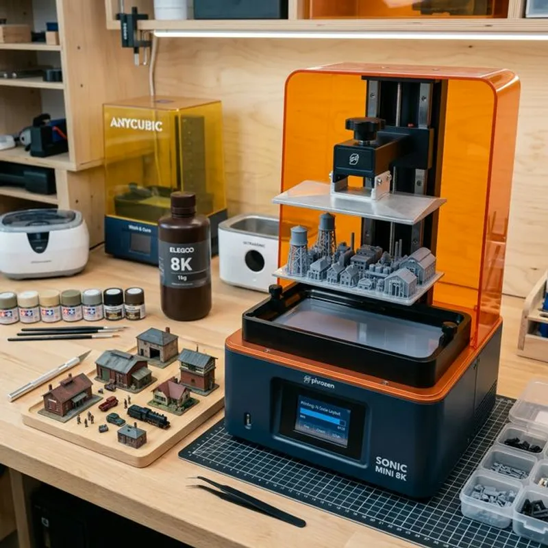 3D列印的N軌鐵道模型配件