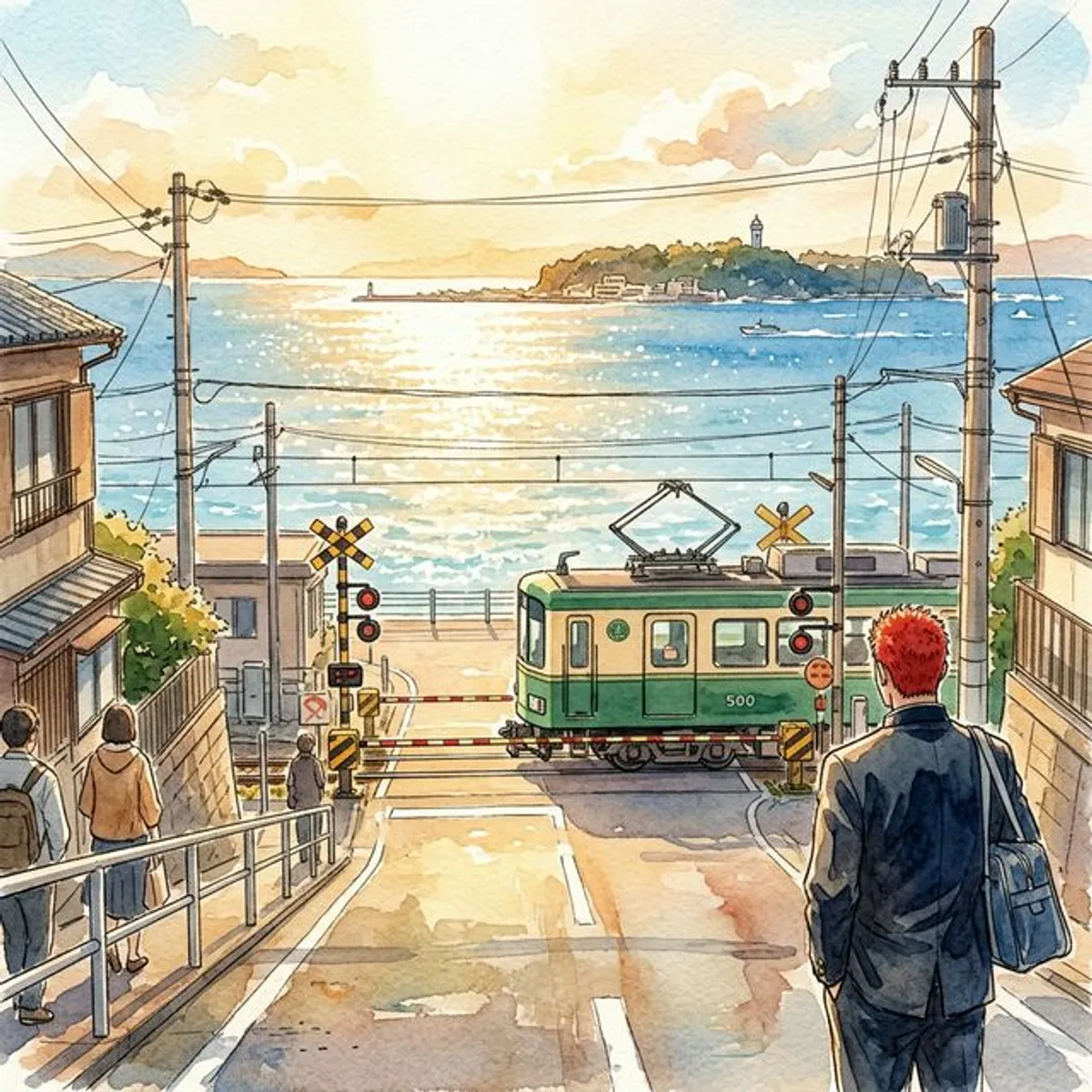 鎌倉高校前平交道：灌籃高手聖地