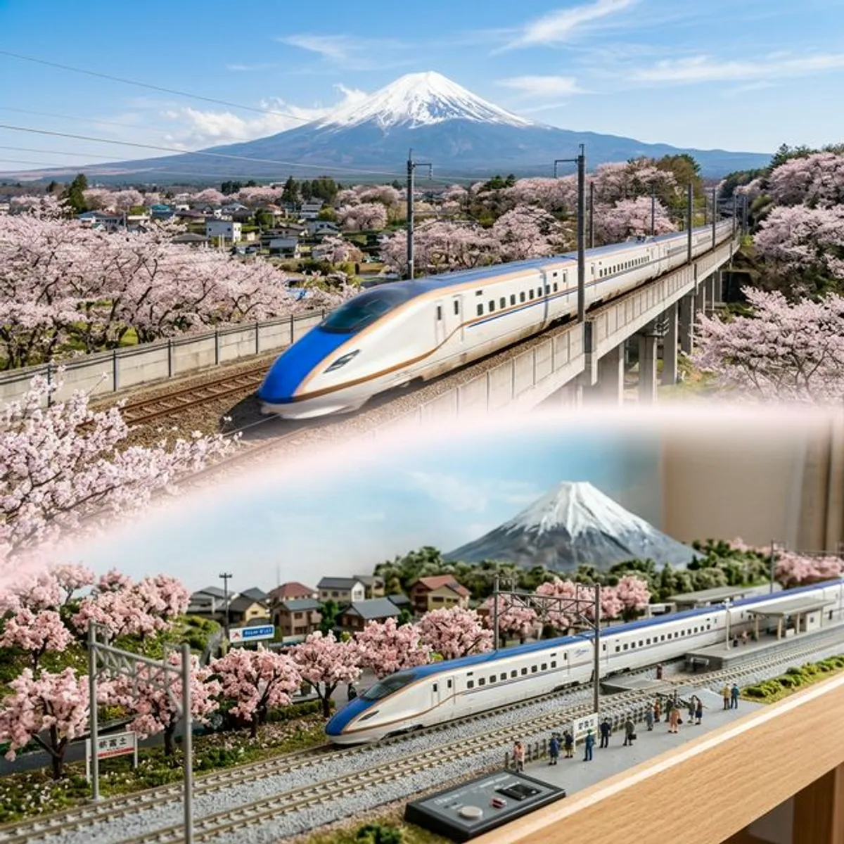 從日本鐵道旅行到鐵道模型：新幹線與富士山