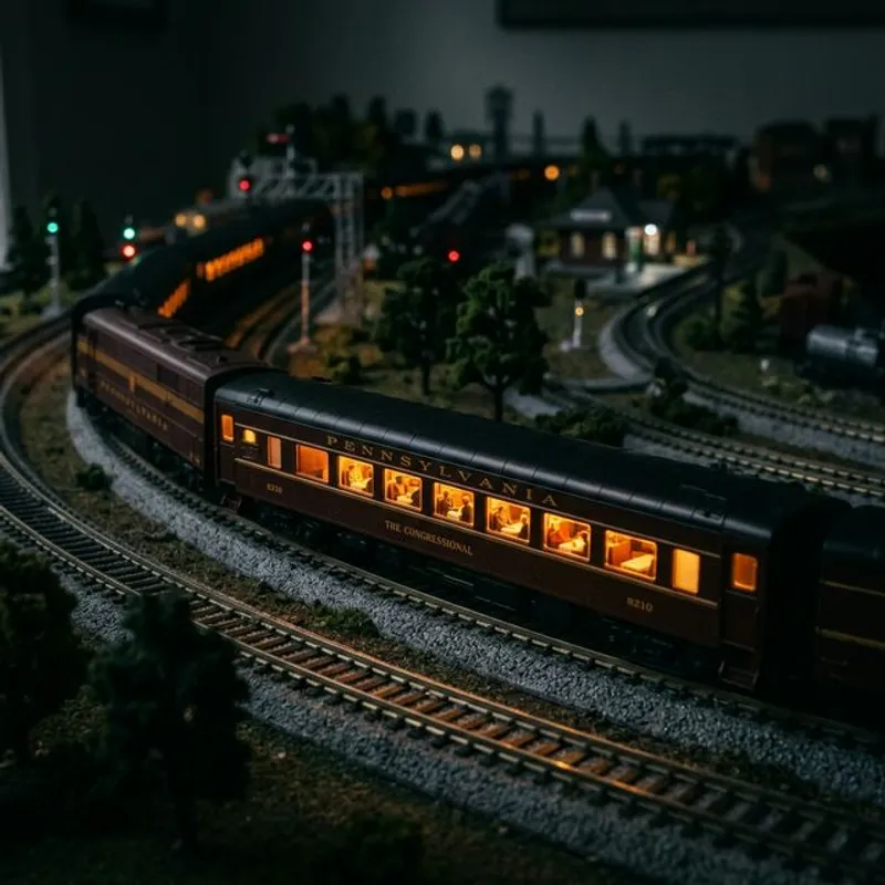 N軌模型車廂室內燈效果