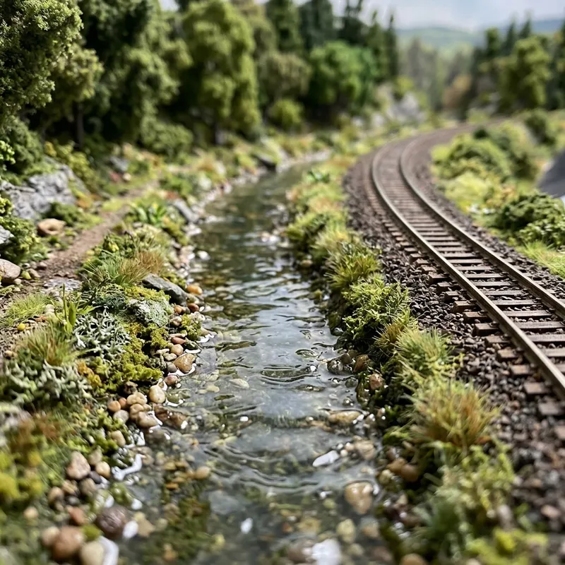 真實水景模型特寫