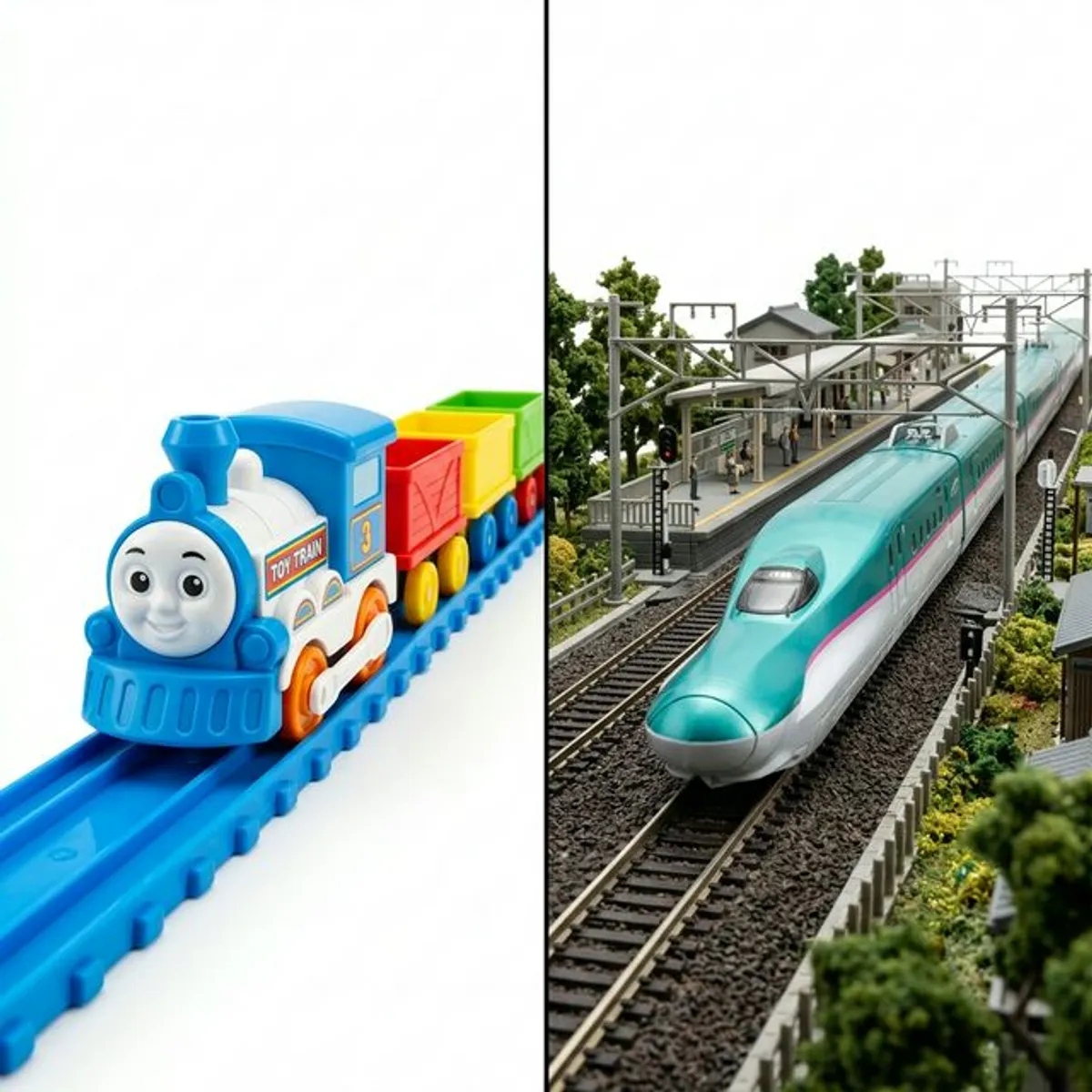 火車玩具 vs 鐵道模型：Plarail 和 N 軌精密模型的差異